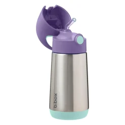 B.Box For Kids Gourde inox isotherme avec paille en silicone Lilac pop 350 ml
