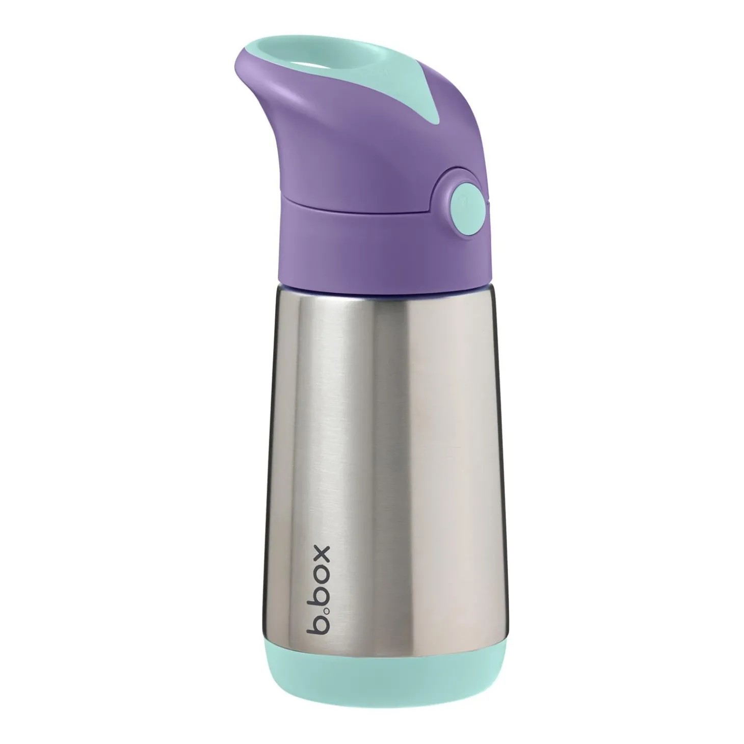 B.Box For Kids Gourde inox isotherme avec paille en silicone Lilac pop 350 ml
