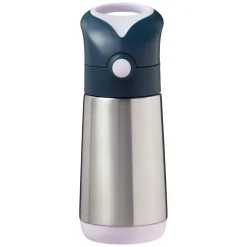 B.Box For Kids Gourde inox isotherme avec paille en silicone Indigo rose 350 ml