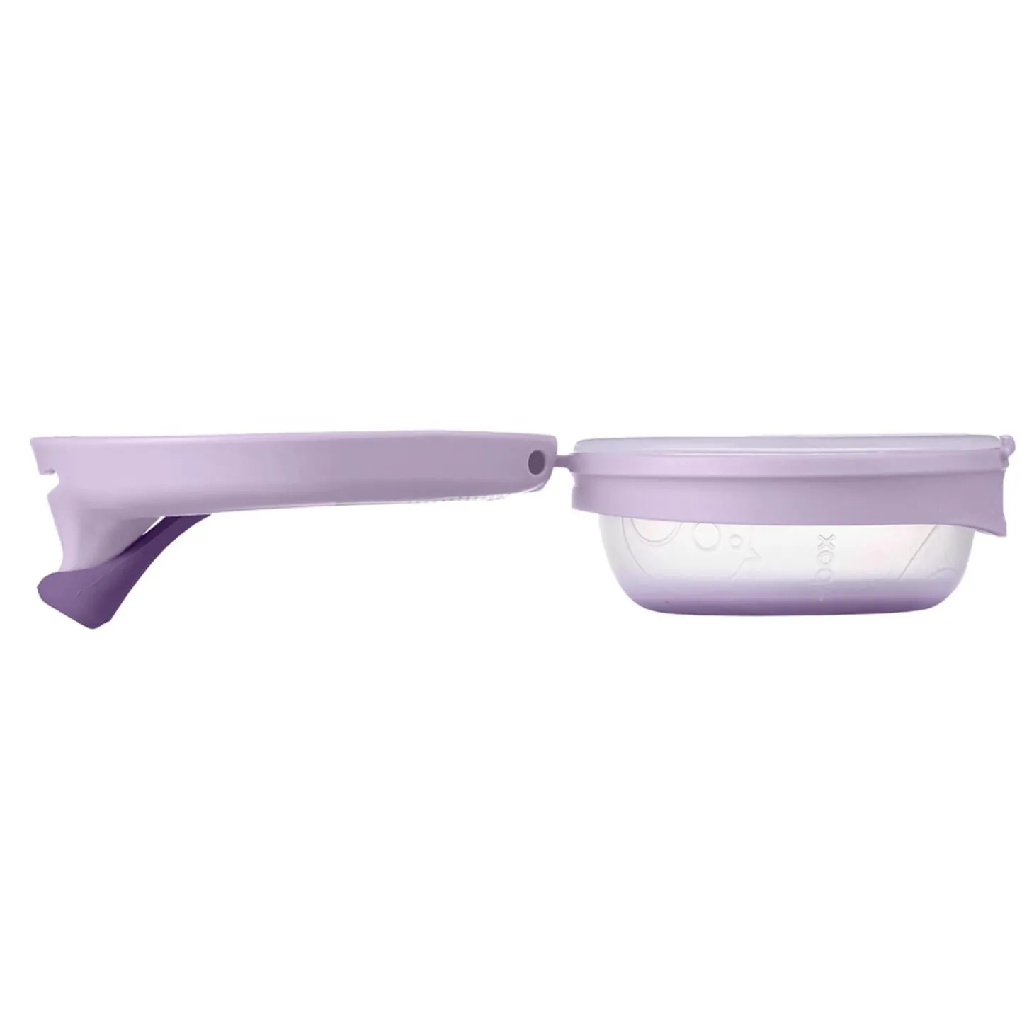 B.Box For Kids Poche gourde repas bébé rechargeable en silicone Mauve 110 ml