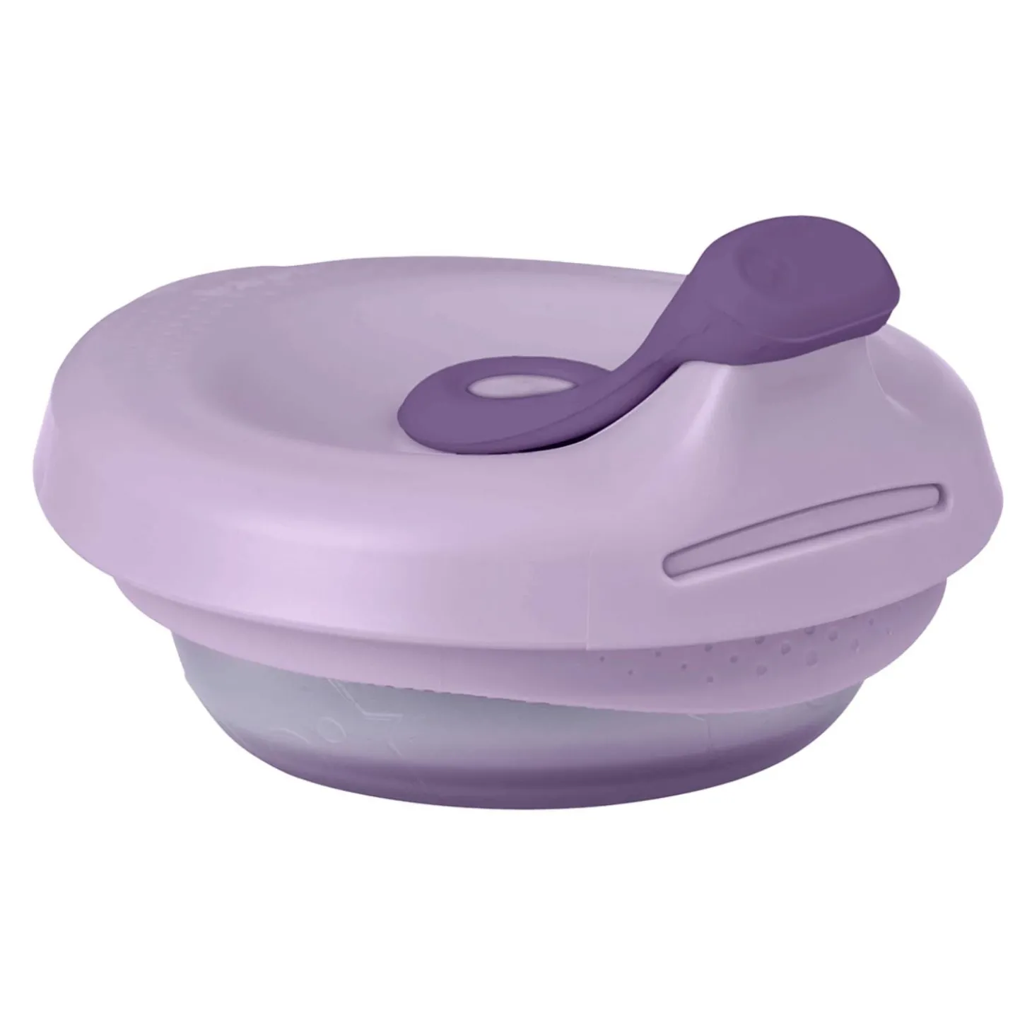 B.Box For Kids Poche gourde repas bébé rechargeable en silicone Mauve 110 ml