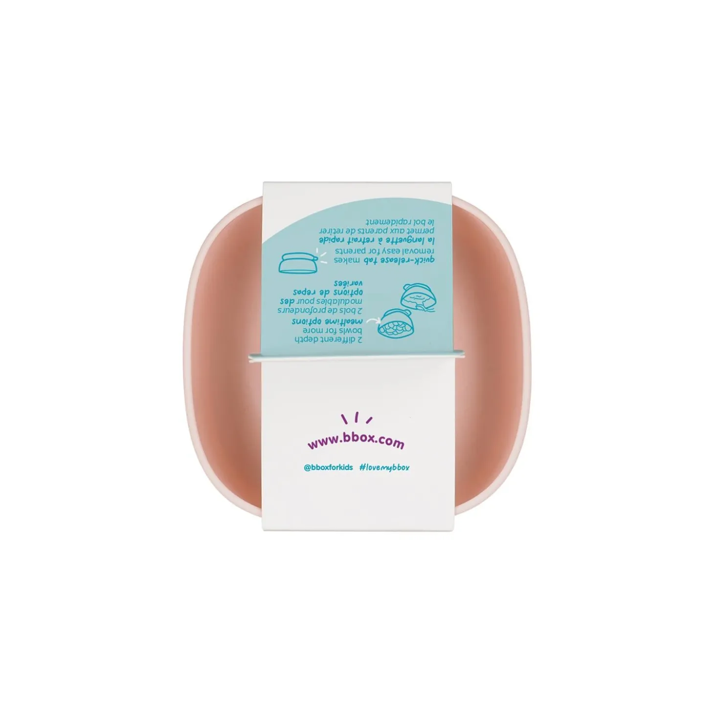 B.Box For Kids Set de bol à ventouse duo Blush
