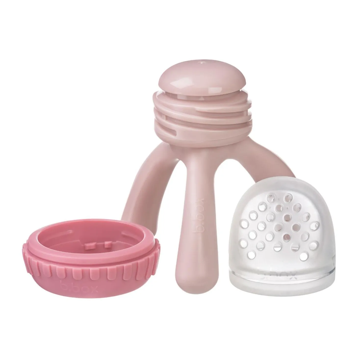 B.Box For Kids Sucette grignoteuse + embout silicone sur trépied Blush