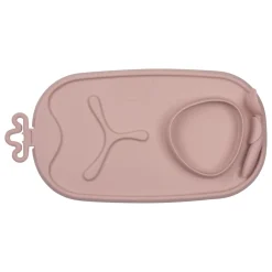 B.Box For Kids Tapis de repas en silicone Roll + Go Blush