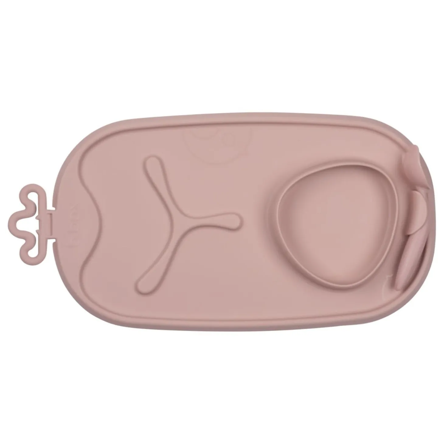 B.Box For Kids Tapis de repas en silicone Roll + Go Blush