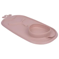 B.Box For Kids Tapis de repas en silicone Roll + Go Blush