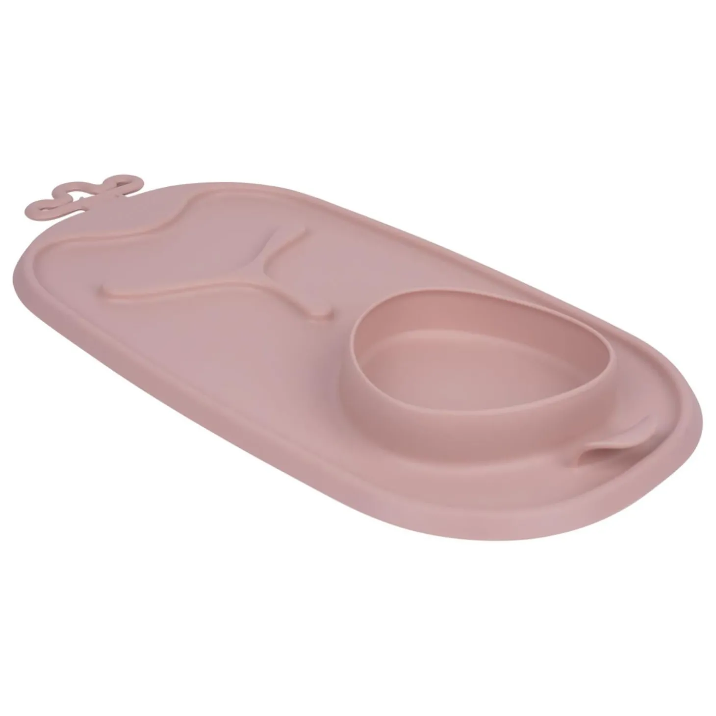 B.Box For Kids Tapis de repas en silicone Roll + Go Blush