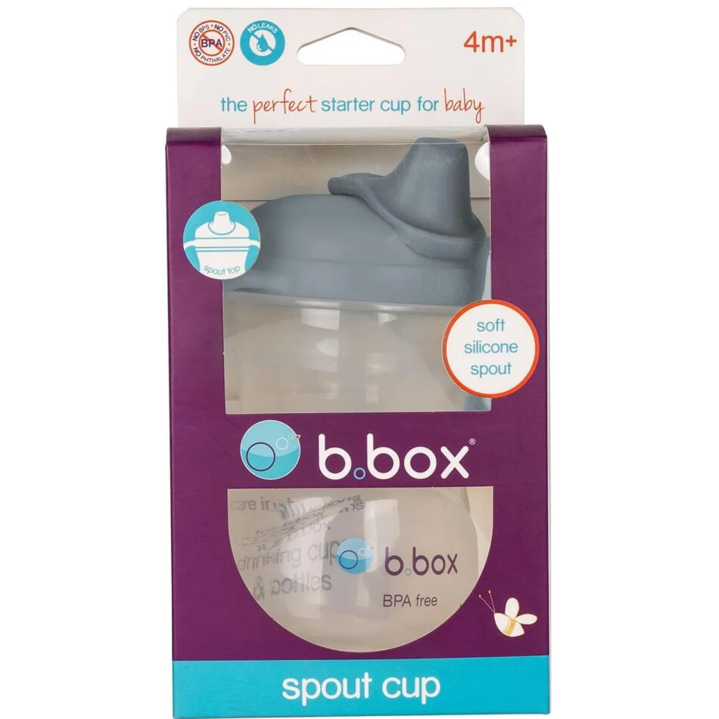 B.Box For Kids Tasse à bec en siliconne Sage 240 ml