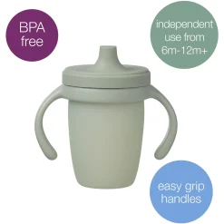 B.Box For Kids Tasse évolutive avec anse en silicone Sage 240 ml