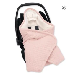 Bemini Chancelière Biside jersey + teddy Quilt 44 Blush