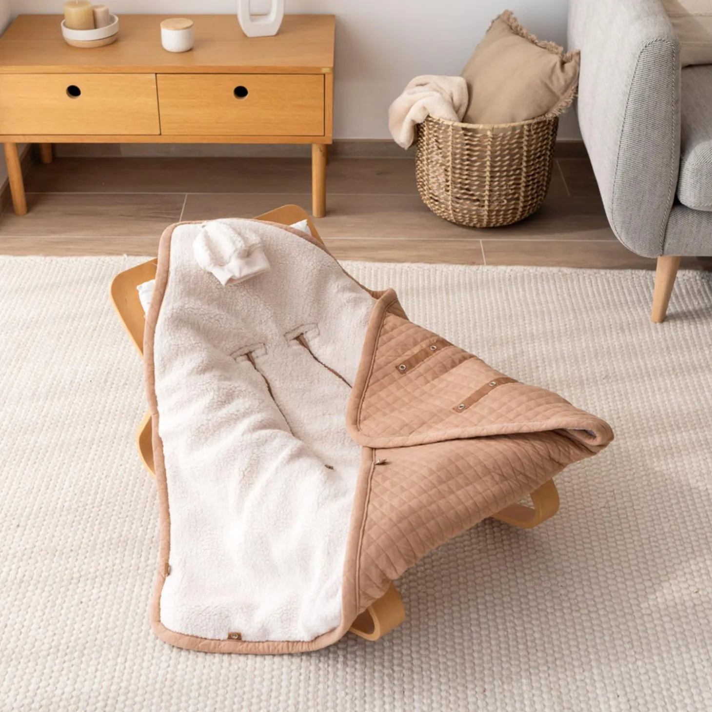 Bemini Couverture Biside Beige 0-12 mois