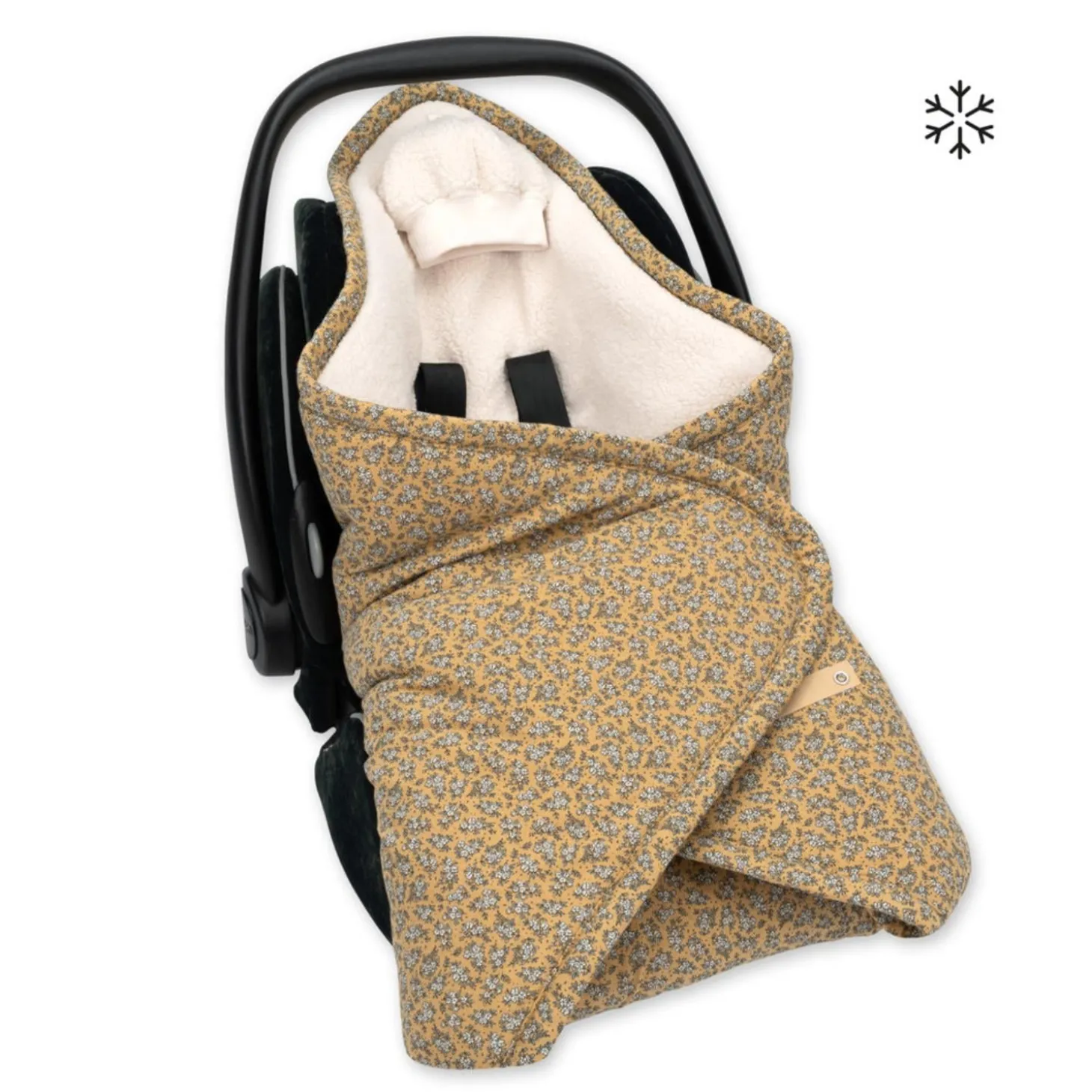 Bemini Couverture Biside Print Heidi Ocre 0-12 mois