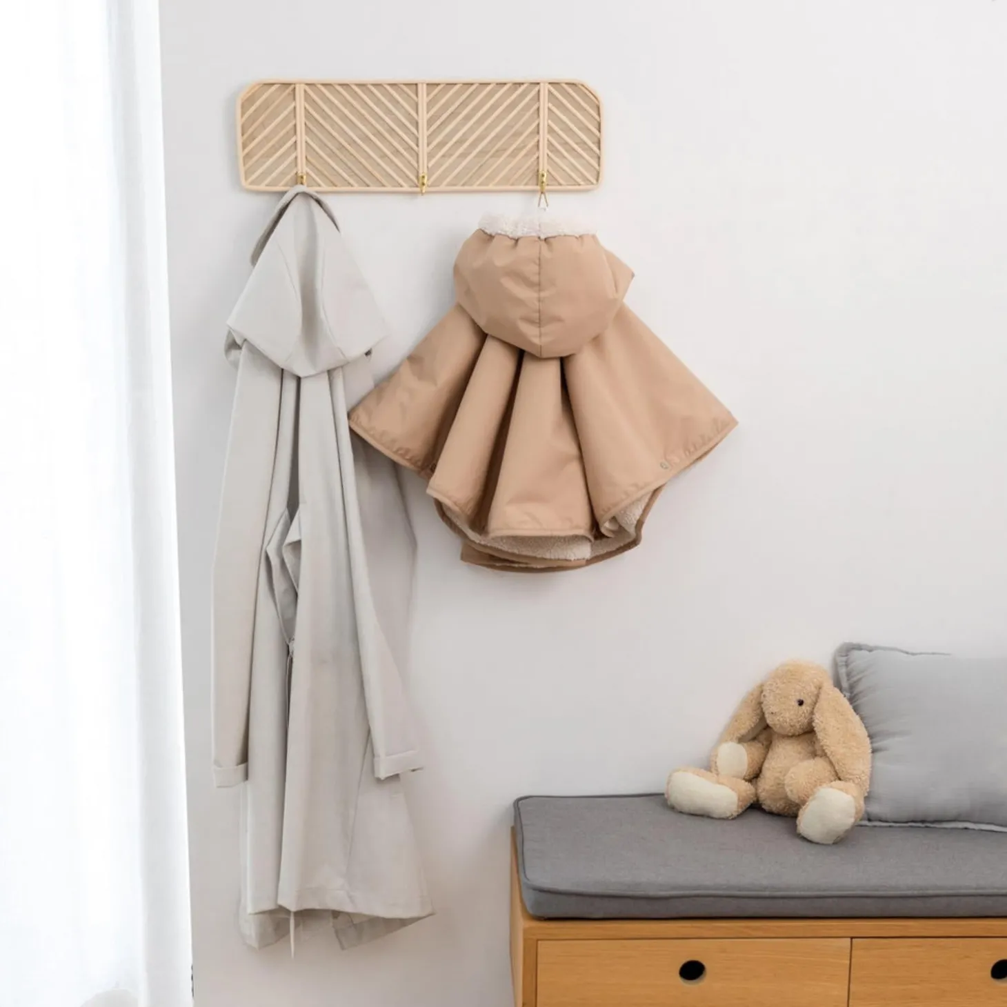 Bemini Poncho de voyage Natural 9-36 mois