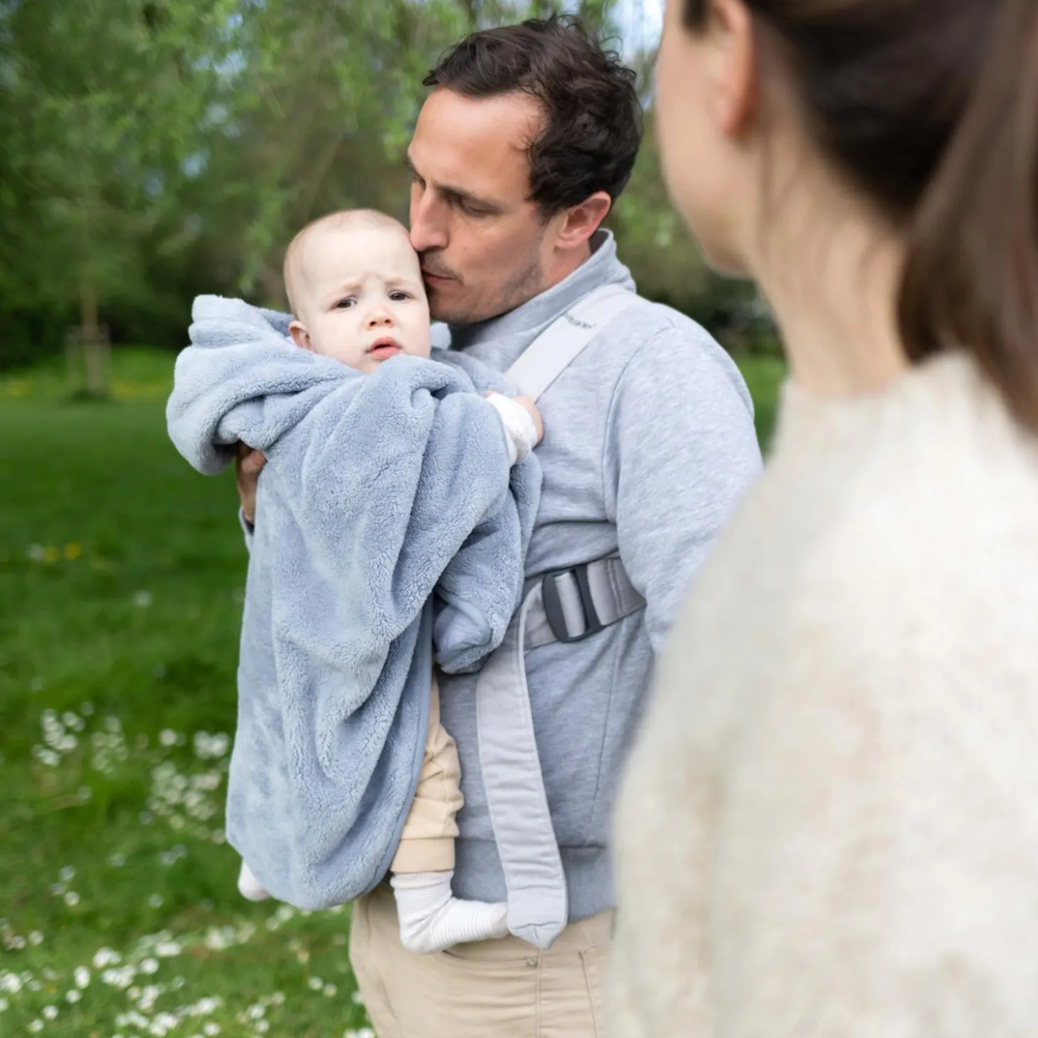 Bemini Poncho de voyage Softy jersey Bleu Stone 9-36 mois