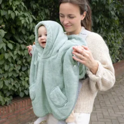 Bemini Poncho de voyage Softy jersey Vert Céladon 9-36 mois