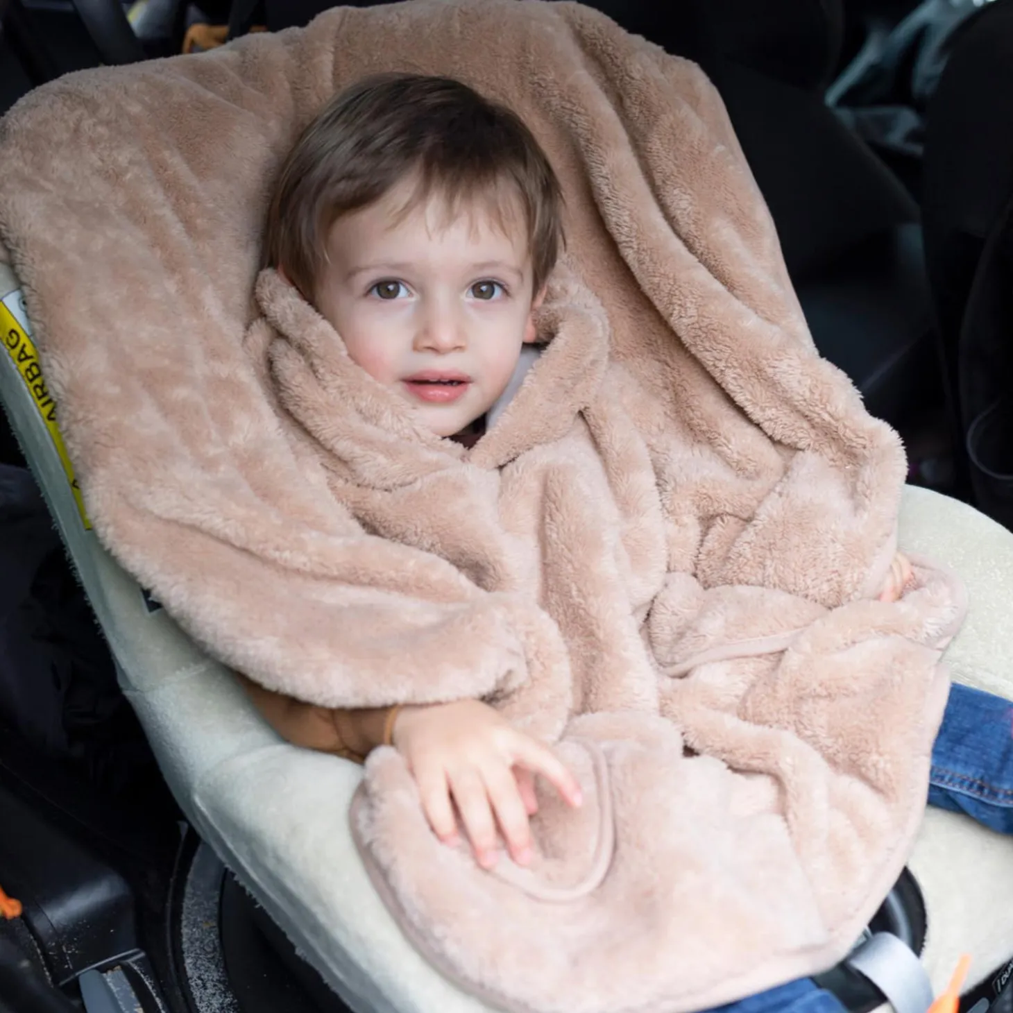 Bemini Poncho de voyage Softy jersey Beige Naturel 9-36 mois