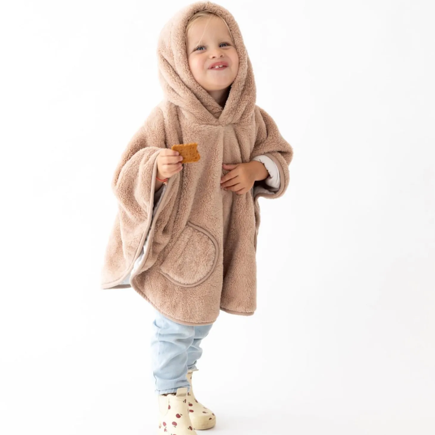 Bemini Poncho de voyage Softy jersey Beige Naturel 9-36 mois