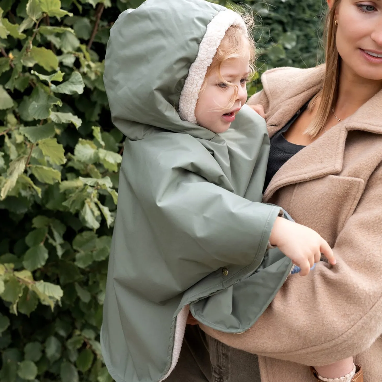 Bemini Poncho teddy Coated Green 78 9-36 mois