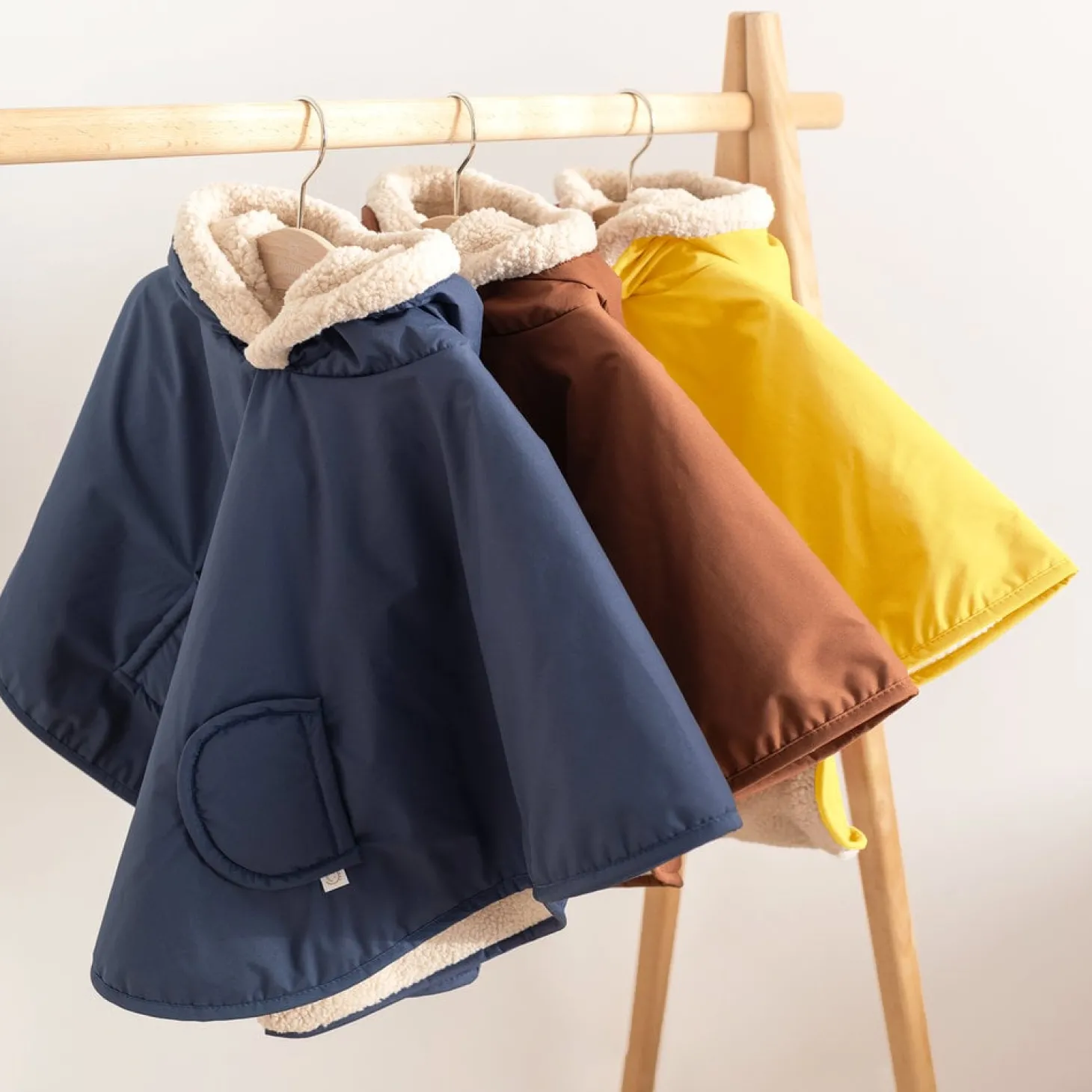 Bemini Poncho teddy Coated Jaune 33 9-36 mois