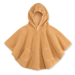 Bemini Poncho teddy outside Ocre 31 9-36 mois