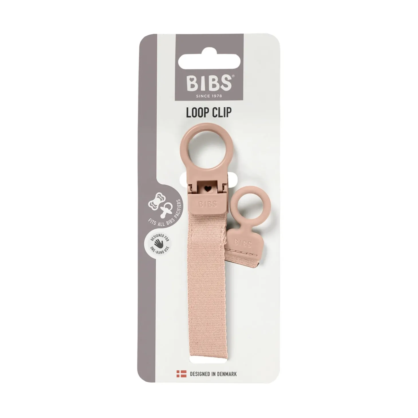 BIBS Attache Tétine Loop Blush