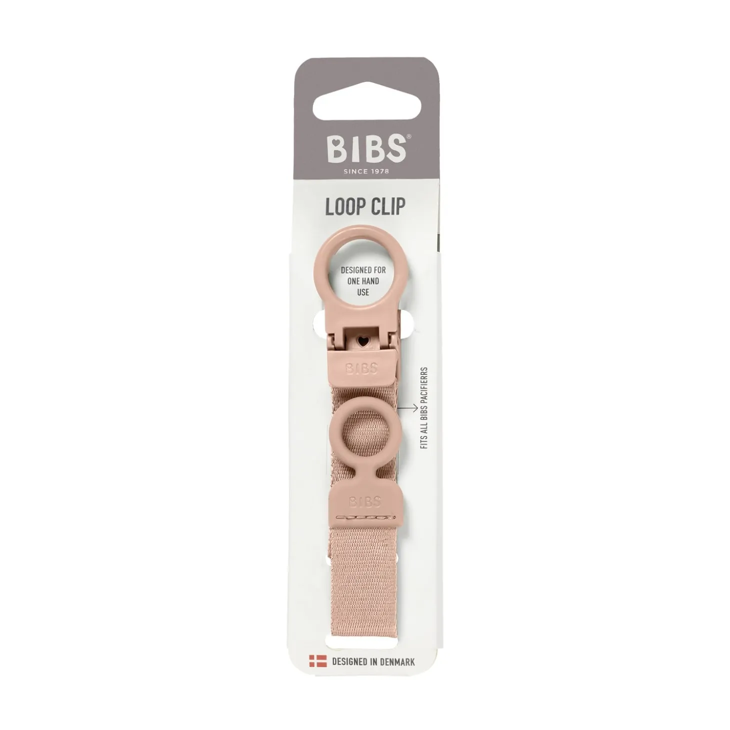 BIBS Attache Tétine Loop Blush