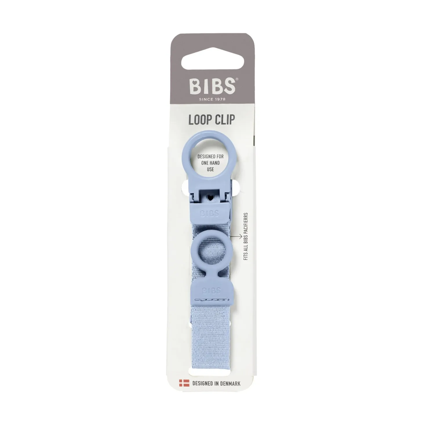 BIBS Attache Tétine Loop Dusty Blue