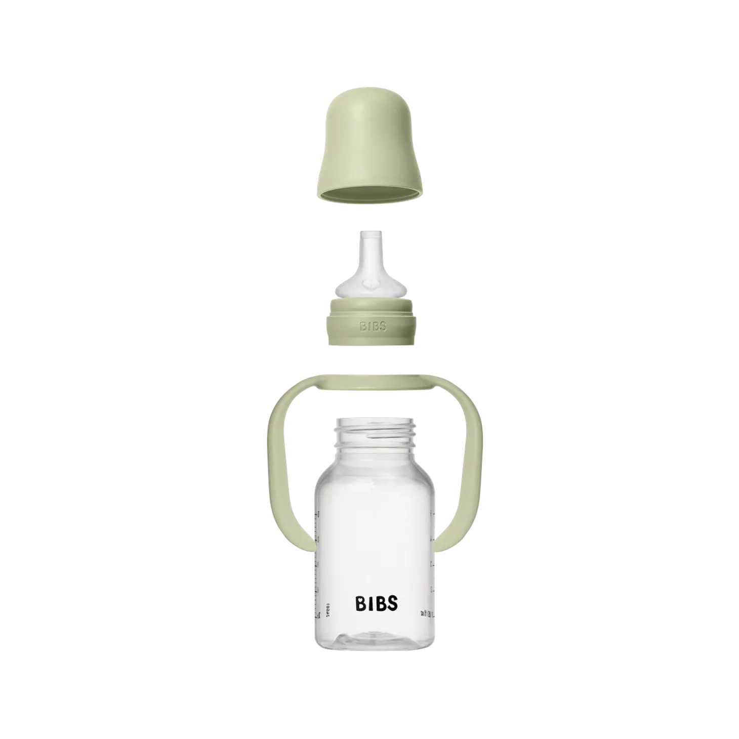 BIBS Biberon d'Apprentissage Silicone 1 Pack Sage 150 ml