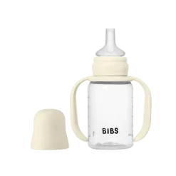 BIBS Biberon d'Apprentissage Silicone 1 Pack Ivory 150 ml