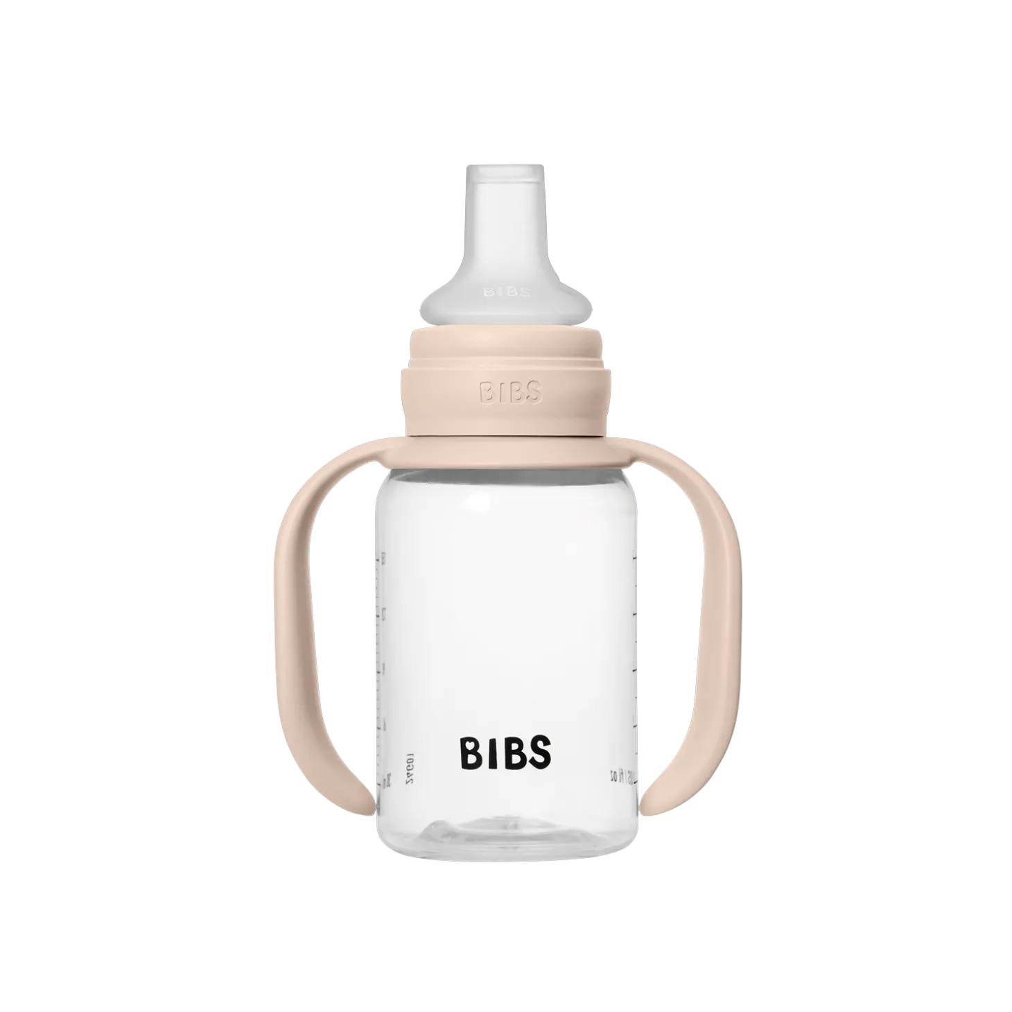 BIBS Biberon d'Apprentissage Silicone 1 Pack Blush 150 ml
