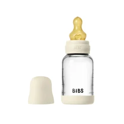 BIBS                    Biberon en verre Rond Caoutchouc naturel 1 Pack    Ivory
