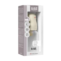 BIBS Biberon Rond Caoutchouc naturel Ivory 150 ml - Débit lent