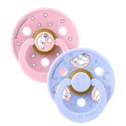BIBS                    Bibs x Moomin Sucette Colour 2 Pack Dreaming Latex    Pink mix