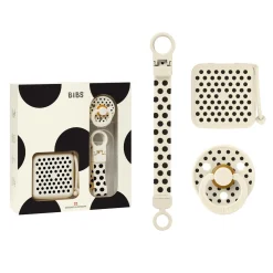 BIBS                    Coffret Cadeau Polka Dots Caout.    Ivory Black