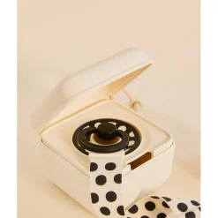 BIBS                    Studio Attache Tétine Loop Polka    Ivory Black