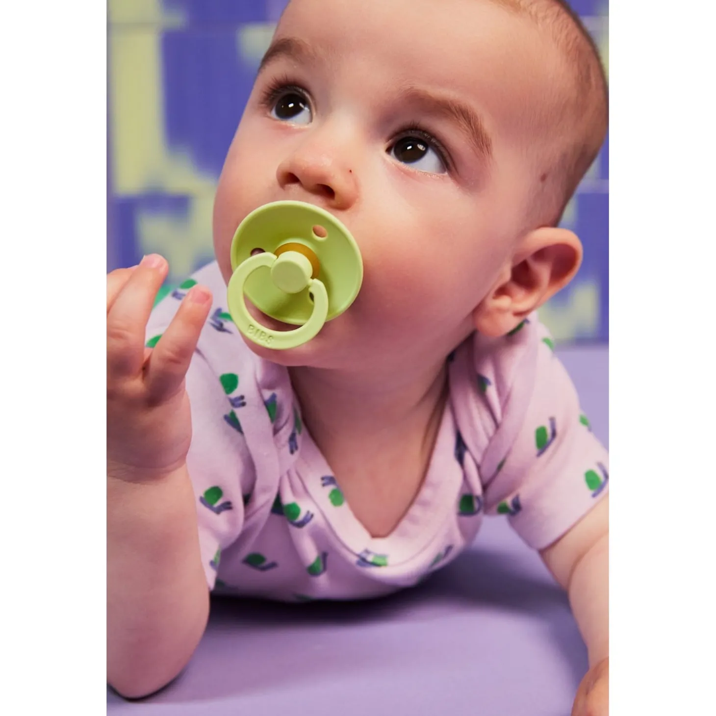BIBS Tétine Colour 2 Pack Caoutchouc Matcha/Cactus Taille 2