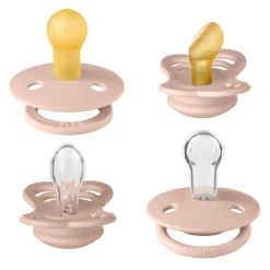 BIBS Tétines Coffret Découverte 4 Pack Blush/Blush 0-6 mois