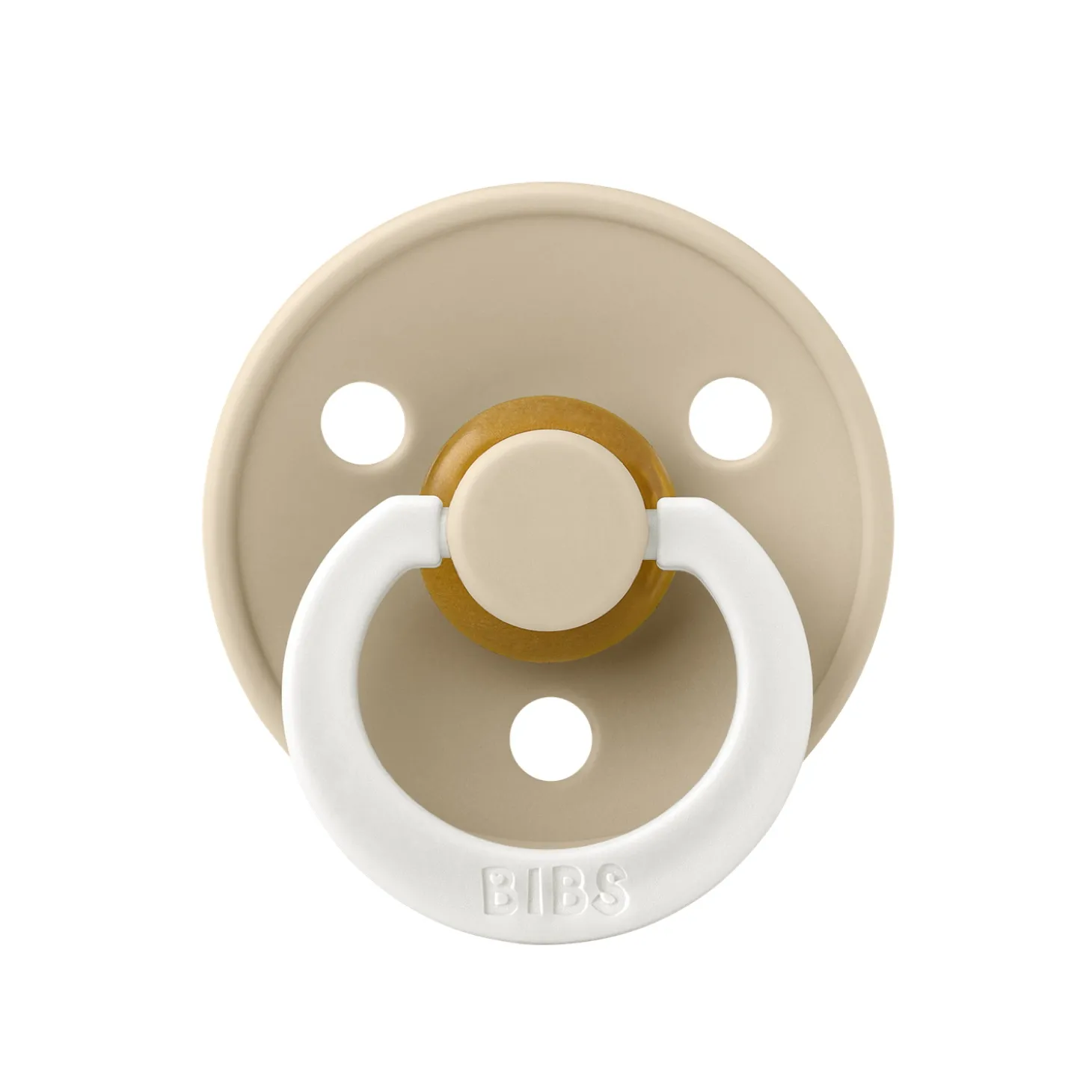 BIBS Tétines Colour Caoutchouc naturel Vanilla Glow 18 mois +
