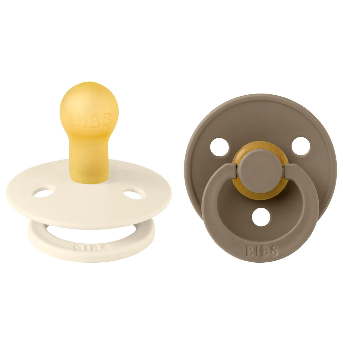 BIBS Tétines Colour 2 Pack Caoutchouc naturel Sage/Cloud 18 mois+