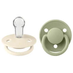 BIBS                    Tétines De Lux 2 Pack Silicone    Ivory/Sage