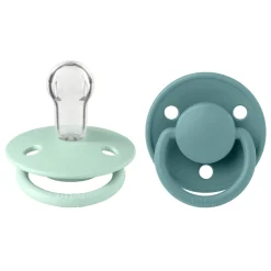 BIBS                    Tétines De Lux 2 Pack Silicone    Nordic Mint/Island Sea