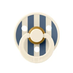 BIBS                    Tétines Studio Colour Block Caoutchouc naturel    Steel Blue            6-18 mois