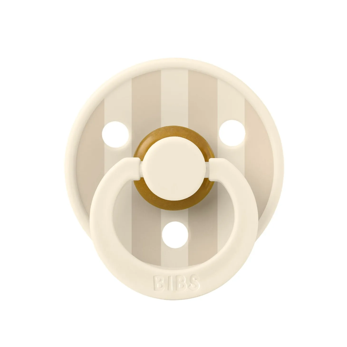 BIBS Tétines Studio Colour Block Caoutchouc naturel Vanilla 6-18 mois