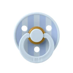 BIBS                    Tétines Studio Colour Block Caoutchouc naturel    Baby Blue            6-18 mois