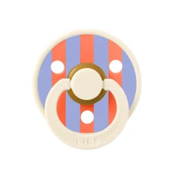 BIBS                    Tétines Studio Colour Block Caoutchouc naturel    Hush            6-18 mois