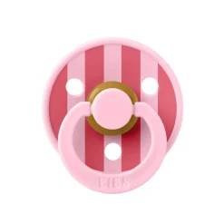 BIBS                    Tétines Studio Colour Block Caoutchouc naturel    Baby Pink            6-18 mois