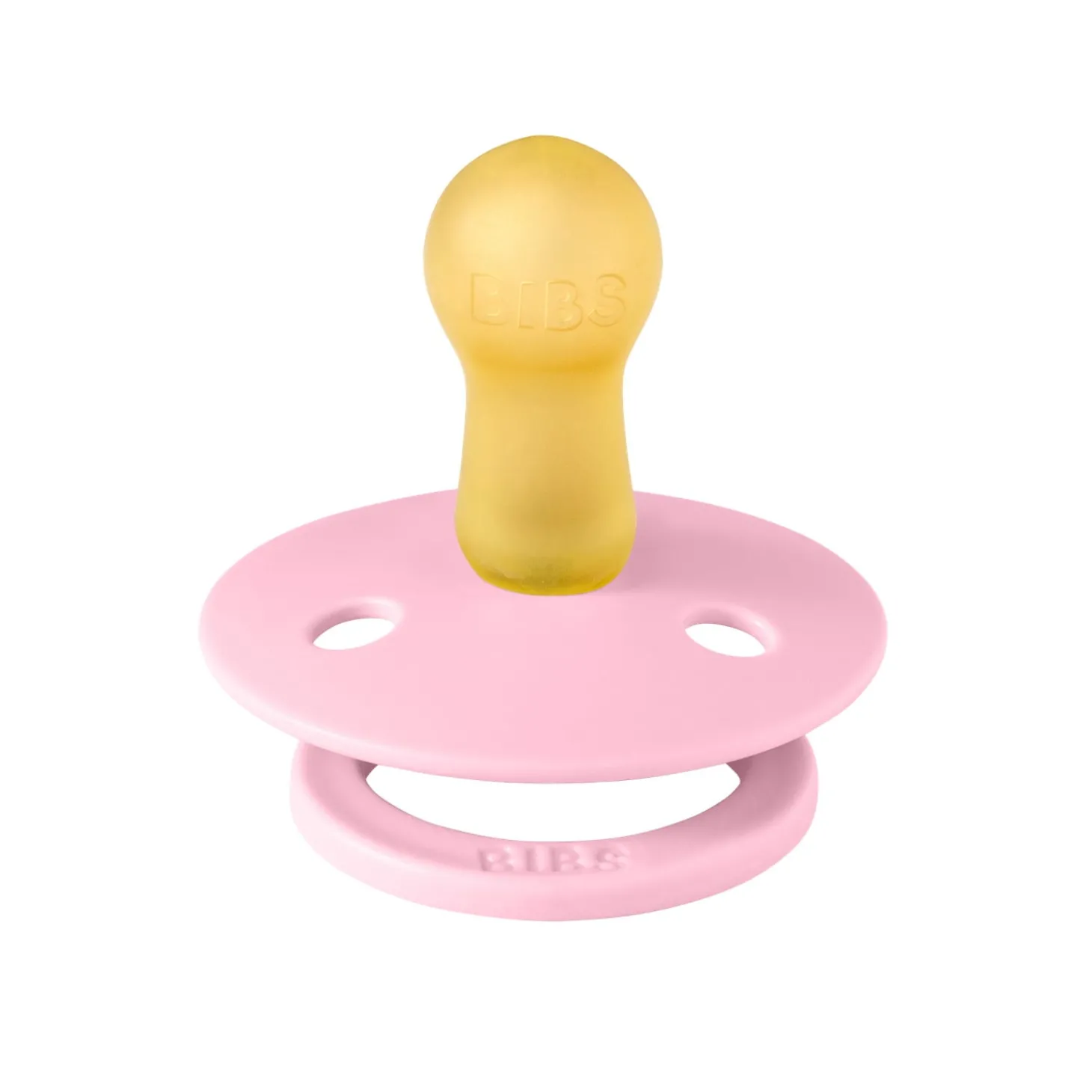 BIBS Tétines Studio Colour Block Caoutchouc naturel Baby Pink 6-18 mois