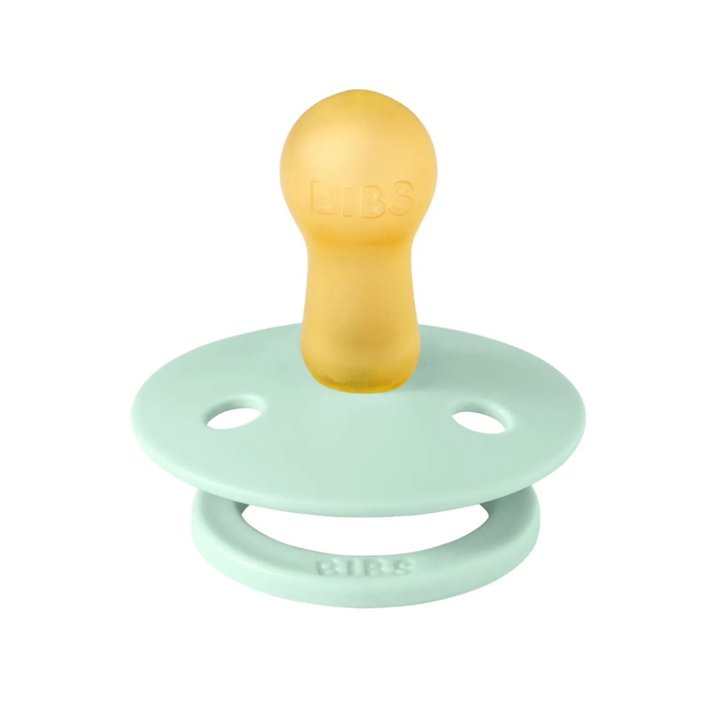 BIBS Tétines Studio Colour Block Caoutchouc naturel Nordic Mint 6-18 mois