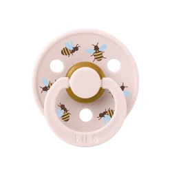 BIBS                    Tétines Studio Colour Bumblebee Friends Caoutchouc naturel    Petal            6-18 mois