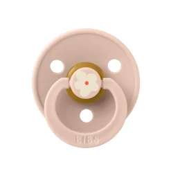 BIBS                    Tétines Studio Colour Jasmine Caoutchouc naturel    Blush            6-18 mois